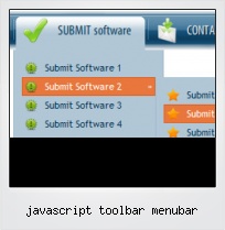 Javascript Toolbar Menubar