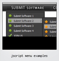 Jscript Menu Examples
