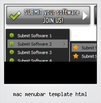 Mac Menubar Template Html