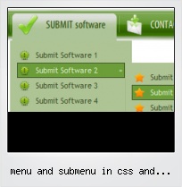 Menu And Submenu In Css And Javascript