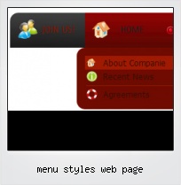 Menu Styles Web Page
