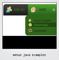Menus Java Examples