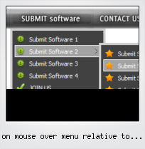 On Mouse Over Menu Relative To Mouse
