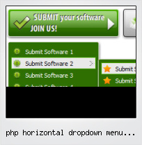 Php Horizontal Dropdown Menu Script