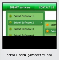 Scroll Menu Javascript Css
