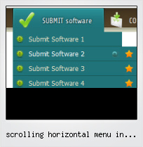 Scrolling Horizontal Menu In Javascript