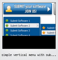 Simple Vertical Menu With Sub Menus