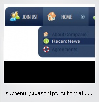 Submenu Javascript Tutorial Onmouseover