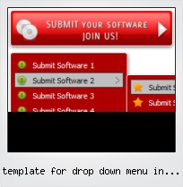 Template For Drop Down Menu In Websites