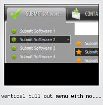 Vertical Pull Out Menu With No Images