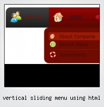 Vertical Sliding Menu Using Html