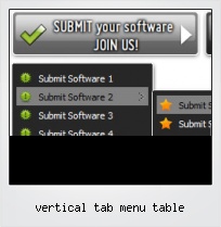 Vertical Tab Menu Table